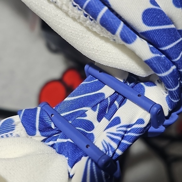 Kate Spade New York Blue Beryy Seashell Swim Padded Bra Size Large NWT - Picture 5 of 10